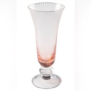 Karma Pink Fluted Glass